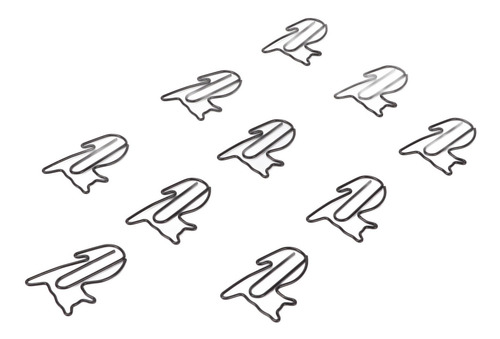 Clips Metálicos Para Papel, 100 Unidades, Con Forma De Gato,