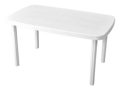 Mesa Plastica 135cm Margarita Blanca