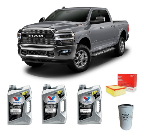 Kit 2 Filtros Dodge Ram 2500 Y Valvoline 5w40 Sintetico