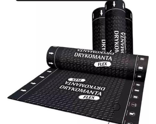 Manta Asfáltica Preta Poliester 3mm 1m X 10m Tipo2 Dryko Tp2