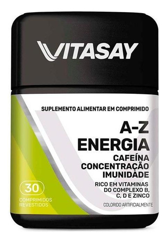 Suplemento Vitamínico Vitasay A-z Energia 30 Comprimidos Sabor Sem Sabor