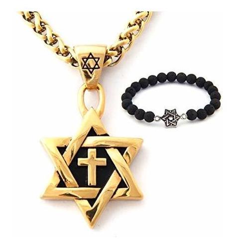 Cadena, Collar Para Hombr Gungneer Israel David Estrella Col