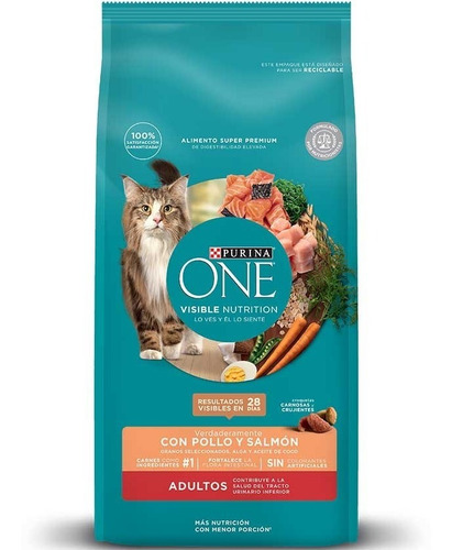 Alimento Gato Adulto Cat Purina One 7kg Pollo Salmon Premium