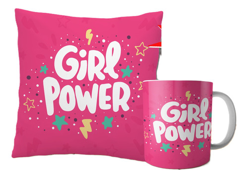 Diseños Tazas Almohadones Girl Power Día De La Mujer Madre