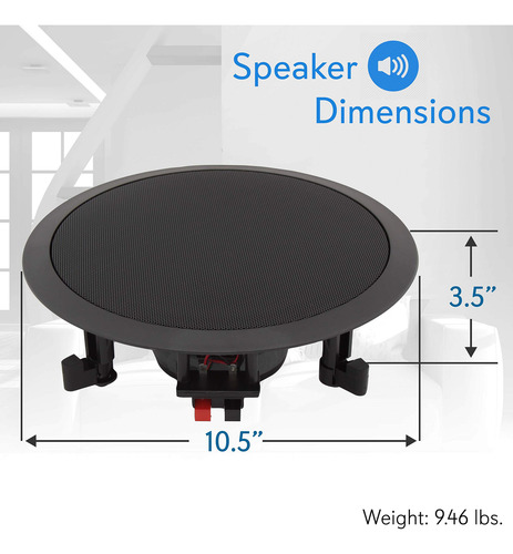 Altavoces De Techo Pyle Para Montaje En Pared - Woofer Midba