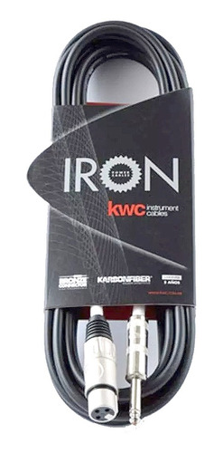 Cable Microfono Kwc Iron 231 Canon/plug Standard 6 Mts