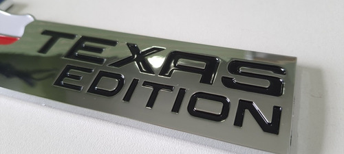 Imagem 5 de 7 de Emblema Texas Edition Cromado Mapa 3d Chevrolet Ford Dodge