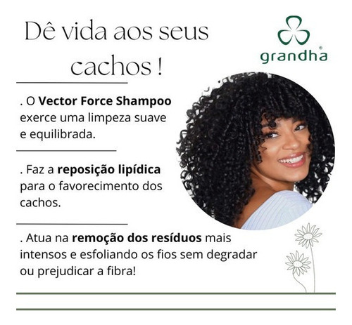Grandha Shampoo Condicionador Cacheados Vector Curl Wave