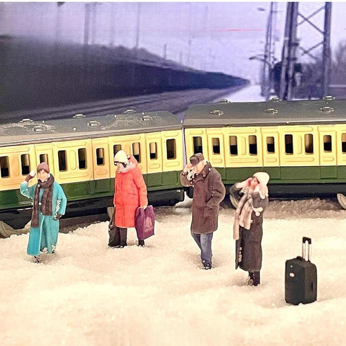 Figuras De Personas A Escala 1/87, Coleccionables Pintadas A