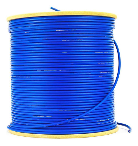 Cabo De Microfone Profissional 2x0,30 Azul - 4 Metros
