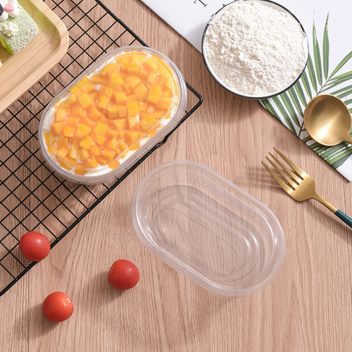 Tazas Desechables For Mousse, 50 Uds., Pastel Con Tapa,