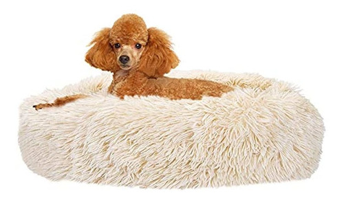 Cama Calmante Para Perros Y Gatos, Ultra Suave, Con Forma