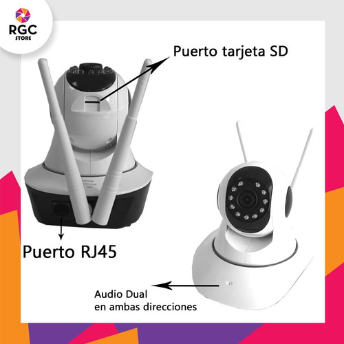 Pack X2 Camara Inalambrica Motorizada Sensor Movimiento 360