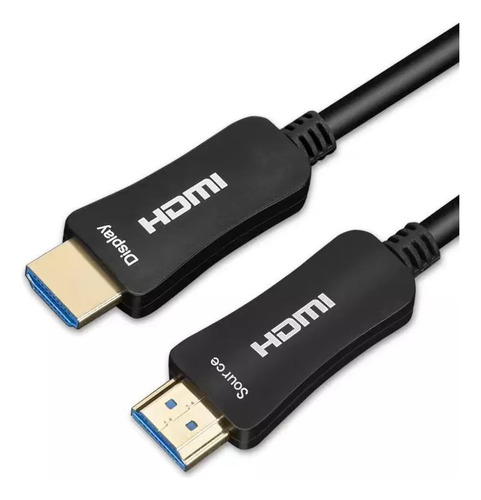 Gio Cable Hdmi Fibra Óptica 30 Metros 4k Blindado Uso Rudo