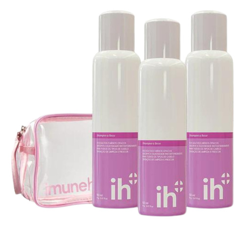  Kit 3 Dry Shampoo A Seco Higieniza Antioleosidade + Necessai