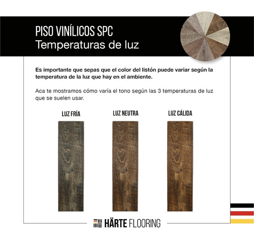 Imagen 9 de 10 de Piso Vinilico Click Spc 4mm 0.5wl X M2 Simil Madera