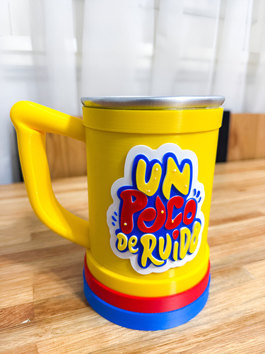 Chopera de cerveza Genérica Un Poco de Ruido amarillo para 500mL