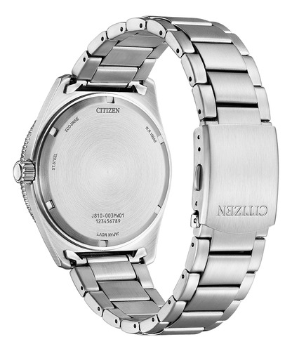 Citizen Sport Casual Orange Weekender Aw1760-81x Correa Plata Bisel Plata Fondo Naranja