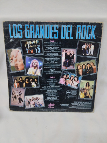 Lp Disco De Acetato Recopilación De Los Grandes Del Rock (Usado)