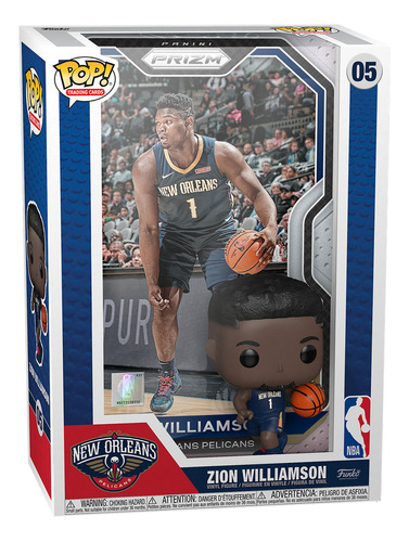 Cartões colecionáveis Funko Pop: NBA - Zion Williamson