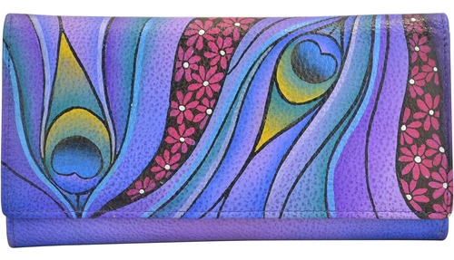 Anna By Anuschka Cartera Tipo Clutch Tipo Chequera De Cuero 