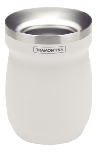 Mate Tramontina Acero Inoxidable Blanco 240 Ml Doble Pared C