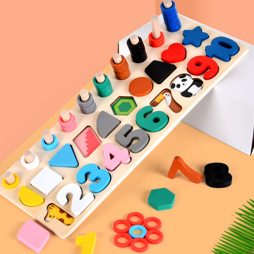 Partido Educativo De Madera Número De Matemáticas Conteo