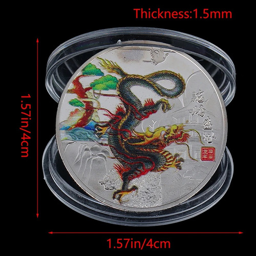 Moneda Conmemorativa Año Del Dragón 2024, Artesanía China