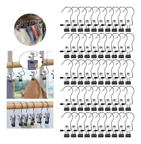 50 Piezas Ganchos Para Botas Con Clips Único Ajustables