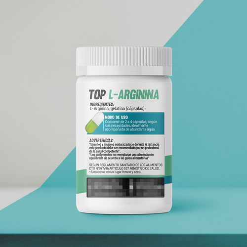 Imagen 3 de 3 de L-arginina 120 Cápsulas 750mg Sabor Natural