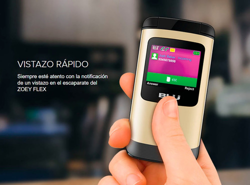 Celular Blu Zoey Con Tapa Y Teclado Para Adultos Mayores ! Blanco