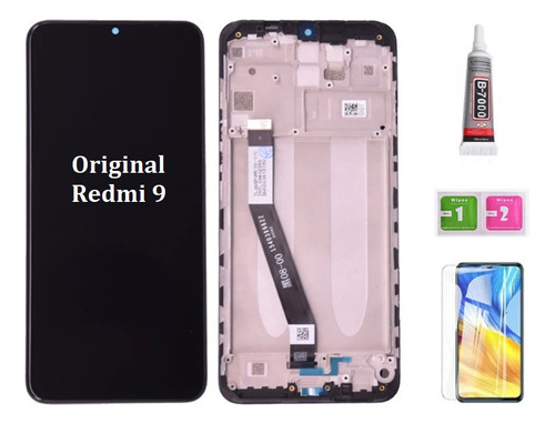 A Pantalla Táctil Lcd Con Marco For Redmi 9 M2004j19g