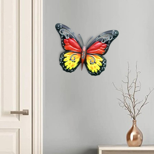 2x Mariposa Creativa Escultura De Pared Hogar Interior