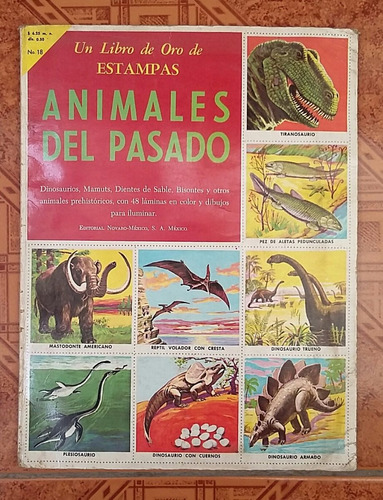 Un Libro De Oro De Estampas Animales Del Pasado Completo