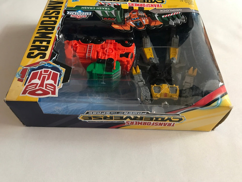 Grimlock Y Trash Crash Spark Armor Transformers Cyberverse (Usado)