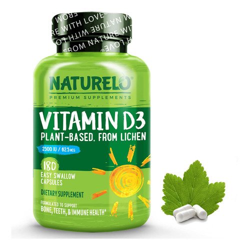 Naturelo Vitamina D - 2500 Ui - A Base De Plantas A Partir D