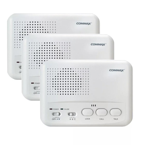 Intercomunicador Baby Call Inalambrico Commax Wi-3sn 3 Bases