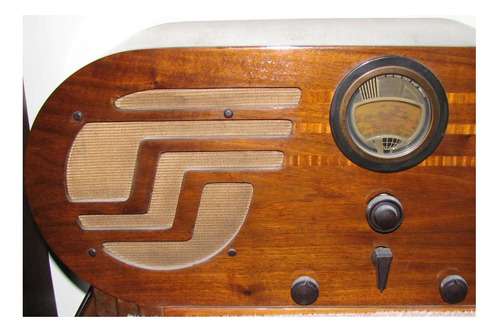 Vinilo 80x120cm Cuadro Decorativo Radio Vintage Clasico P4