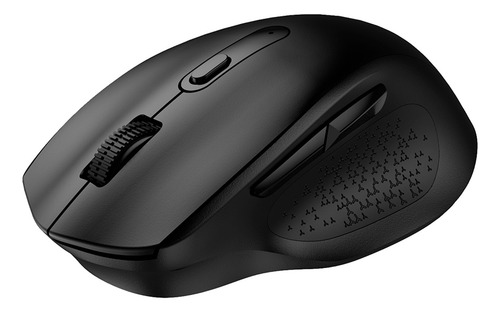 Mouse Inalámbrico Quaroni Ergonómico Óptico 2400 Dpi 4 Nivel Color Negro