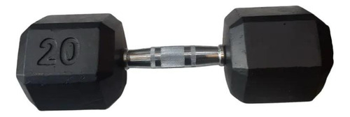Kit Dumbbell Sextavado Pintado Peg. Crom. 12a 30kg + Sup Preto