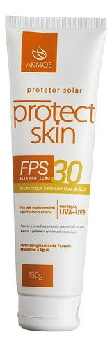 Protect Skin Fps30 Proteção Uva+uvb Textura Toque Seco Akmos