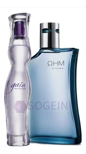 Ohm Perfum Hombre + Gaia Perfum Dama De - mL a $664