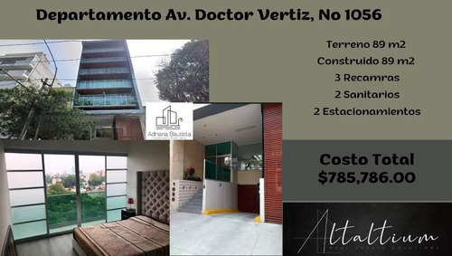 Departamento En La Delegación Benito Juarez, Col. Narvarte, Av. Doctor Vertiz, No 1056,  Departamento 102,  Cuenta Con 2 Lugares De Estacionamiento.  Nb10-di