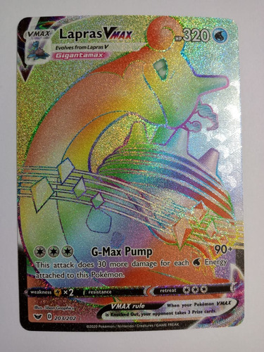 Lapras Vmax Secret Rare Pokémon 