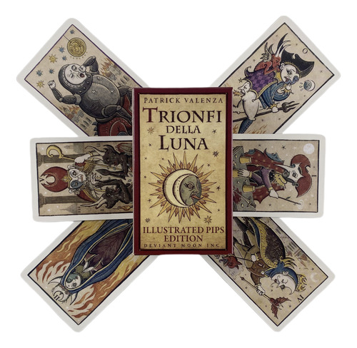 Cartas Trionfi Della Luna Cartas De Tarot Adivinación Oracle