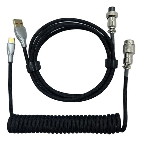 Cable Coiled Para Teclado Mecánico Tipo C
