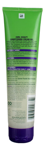 Creme-gel Modelador Garnier Fructis Curl Sculpt Extra Strong