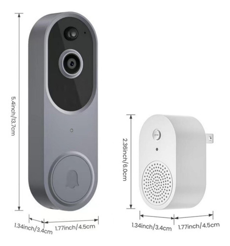 Timbre De Visión Nocturna M50 Hd Wifi Con Cámara Remota