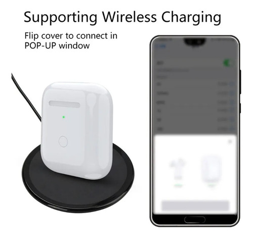 Estojo De Carregamento Sem Fio De Substituição Para AirPods-