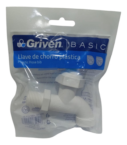 Llave De Chorro O Maguera 1/2 Pvc
